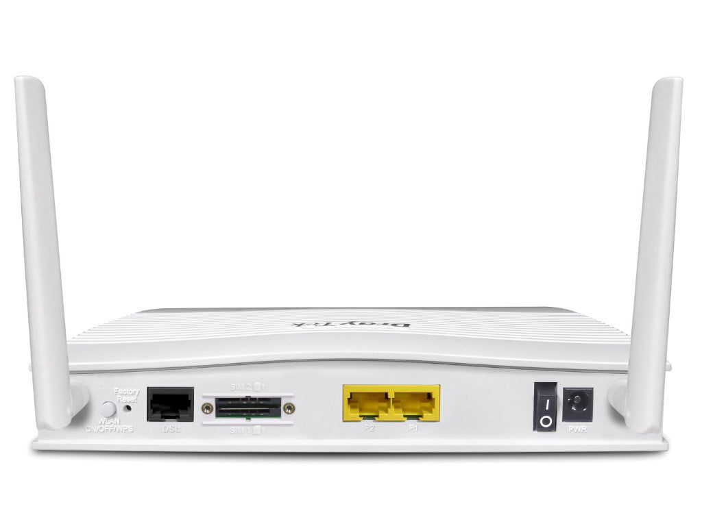 DrayTek Vigor 2620Ln VDSL ADSL, 4G LTE Multi-WAN Router with Dual-SIM