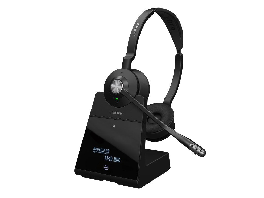 Jabra Engage 75 Wireless Binaural Headset With Noise-cancelling Mic