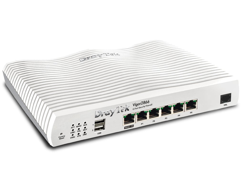 DrayTek Vigor 2866 Wired G.Fast DSL and Ethernet Router