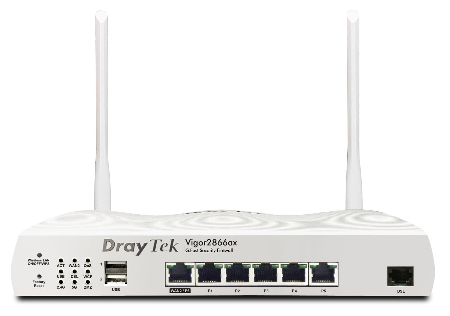 DrayTek Vigor 2866ax G.Fast, DSL, WiFi 6 Router