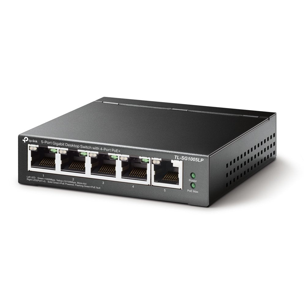 TP-Link TL-SG1005LP LiteWave 5-Port Unmanaged Gigabit PoE+ Switch