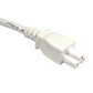 UK C5 Power Cable White